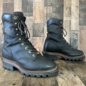 Chippewa 25406 Chip A Tex Waterproof Plain Toe Ankle Work Boots Mens 10 E